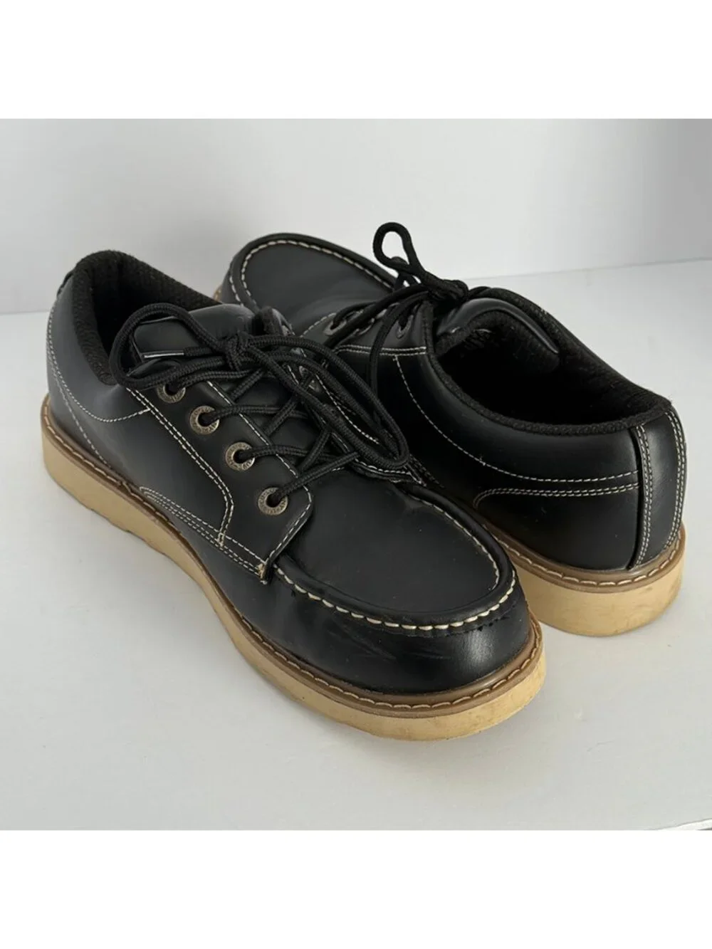 Lugz Men’s Black Roamer Lo Oxford Boots Size 9.5